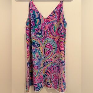 Lilly Pulitzer Psychedelic Sunshine, Silk - Size Medium